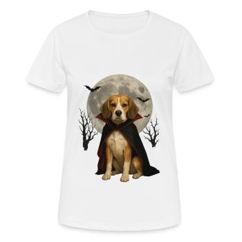 Beagle - Frauen T-Shirt atmungsaktiv - Weiß - Vorne - AI Model Female 172 dark (172cm)