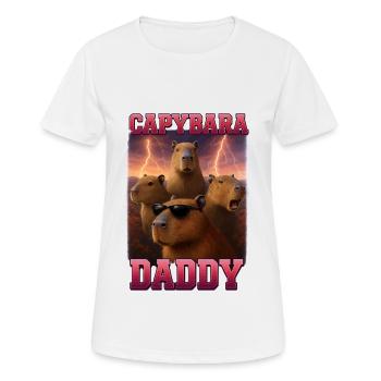 Wasserschwein - Frauen T-Shirt atmungsaktiv - Weiß - Vorne - AI Model Female 172 dark (172cm)