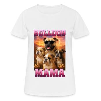 Bulldogge - Frauen T-Shirt atmungsaktiv - Weiß - Vorne - AI Model Female 172 dark (172cm)