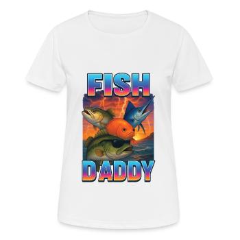 Fisch Papa - Frauen T-Shirt atmungsaktiv - Weiß - Vorne - AI Model Female 172 dark (172cm)