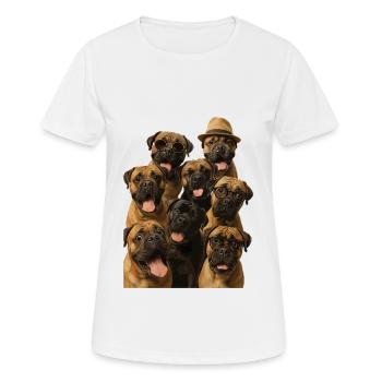 Bullmastiff - Frauen T-Shirt atmungsaktiv - Weiß - Vorne - AI Model Female 172 dark (172cm)