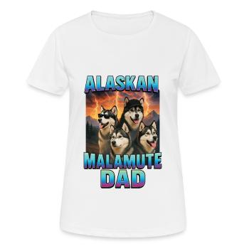 Alaskan Malamute - Frauen T-Shirt atmungsaktiv - Weiß - Vorne - AI Model Female 172 dark (172cm)