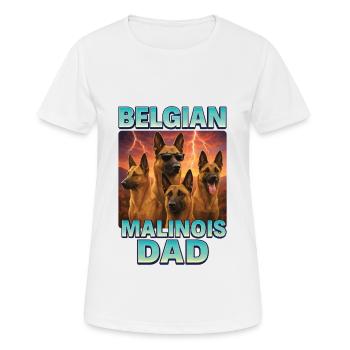 Belgischer Malinois - Frauen T-Shirt atmungsaktiv - Weiß - Vorne - AI Model Female 172 dark (172cm)