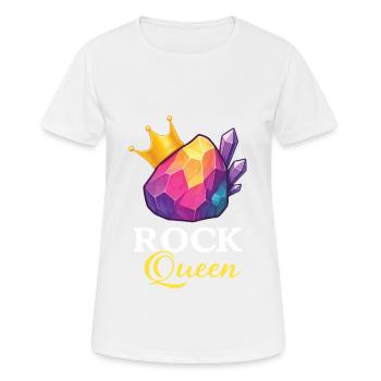 Géologie Roche - T-shirt respirant Femme - blanc - Devant - AI Model Female 172 dark (172cm)