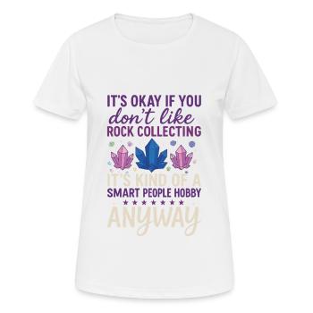 Géologie Roche - T-shirt respirant Femme - blanc - Devant - AI Model Female 172 dark (172cm)