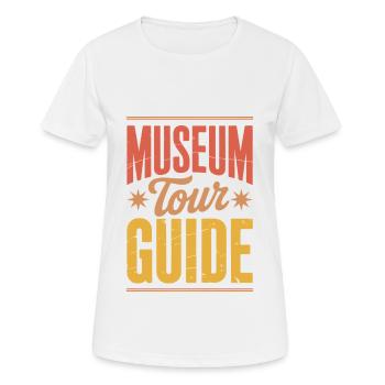 Museum - Women's Breathable T-Shirt - white - Front - AI Model Female 172 dark (172cm)