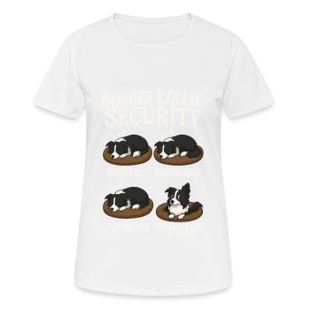 Border Collie - Women's Breathable T-Shirt - white - Front - AI Model Female 172 dark (172cm)