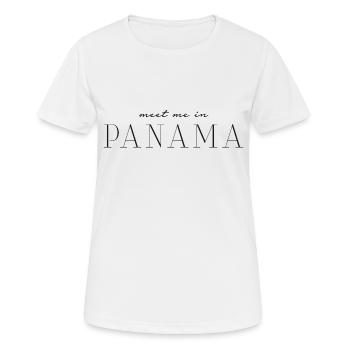 J’adore le Panama - T-shirt respirant Femme - blanc - Devant - AI Model Female 172 dark (172cm)