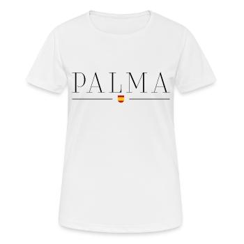 Palma Elegance T-Shirt - T-shirt respirant Femme - blanc - Devant - AI Model Female 172 dark (172cm)