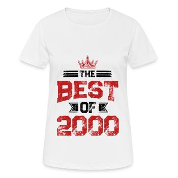 2000 best of - T-shirt respirant Femme - blanc - Devant - AI Model Female 172 dark (172cm)