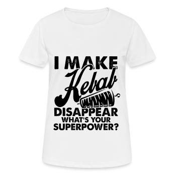 doner kebab - T-shirt respirant Femme - blanc - Devant - AI Model Female 172 dark (172cm)