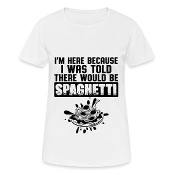 spaghetti pasta - Frauen T-Shirt atmungsaktiv - Weiß - Vorne - AI Model Female 172 dark (172cm)