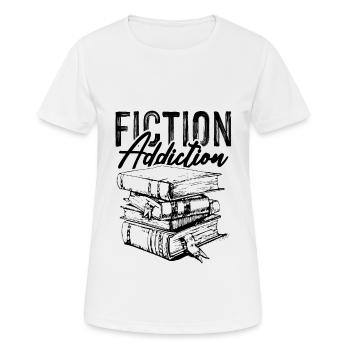 livre de fiction - T-shirt respirant Femme - blanc - Devant - AI Model Female 172 dark (172cm)
