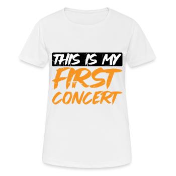 This Is My First Concert 37 - Women's Breathable T-Shirt - white - Front - AI Model Female 172 dark (172cm)