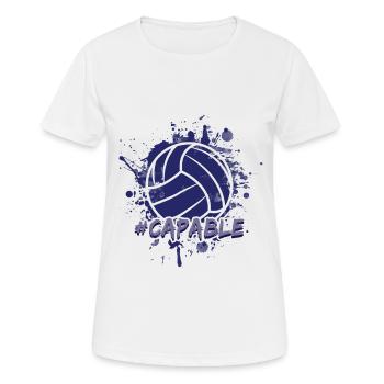 Volleyball Volleyballer Volleyballer Gift - Women's Breathable T-Shirt - white - Front - AI Model Female 172 dark (172cm)