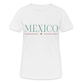Ich lieben Mexiko - Frauen T-Shirt atmungsaktiv - Weiß - Vorne - AI Model Female 172 dark (172cm)