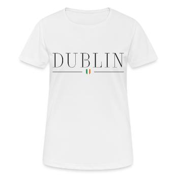 Ich liebe Dublin - Frauen T-Shirt atmungsaktiv - Weiß - Vorne - AI Model Female 172 dark (172cm)