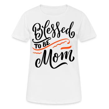 Gesegnete Mama Blessed Mom Schwanger Pregnant - Women's Breathable T-Shirt - white - Front - AI Model Female 172 dark (172cm)