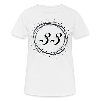 33 - T-shirt respirant Femme - blanc - Devant - AI Model Female 172 dark (172cm)