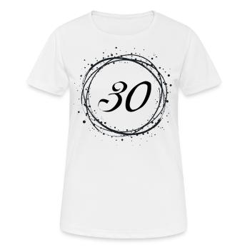30 - Women's Breathable T-Shirt - white - Front - AI Model Female 172 dark (172cm)