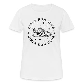 Girls run running club squad women - Women's Breathable T-Shirt - white - Front - AI Model Female 172 dark (172cm)