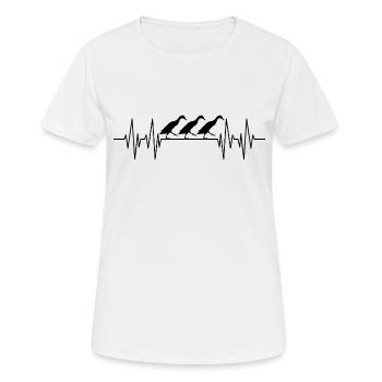Canards courants Propriétaires de canards Éleveurs de canards Canards - T-shirt respirant Femme - blanc - Devant - AI Model Female 172 dark (172cm)