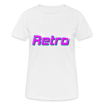 rétro - T-shirt respirant Femme - blanc - Devant - AI Model Female 172 dark (172cm)