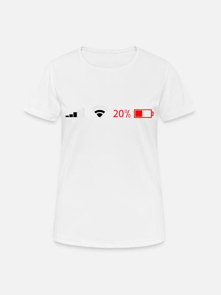 Wi-Fi - Women's Breathable T-Shirt - white