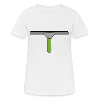 Nettoyage Nettoyage Nettoyage dame balai wischmop1 - T-shirt respirant Femme - blanc - Devant - AI Model Female 172 dark (172cm)