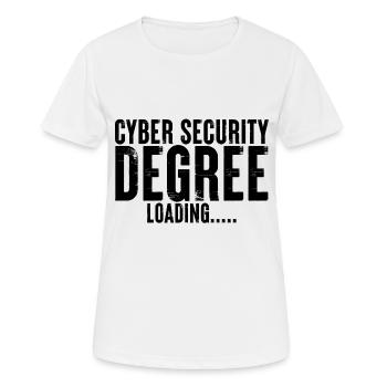 Chargement du degré de cybersécurité - T-shirt respirant Femme - blanc - Devant - AI Model Female 172 dark (172cm)