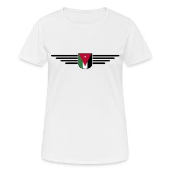 Jordan Amman Fan Outfit T-Shirt Design Gift - Women's Breathable T-Shirt - white - Front - AI Model Female 172 dark (172cm)