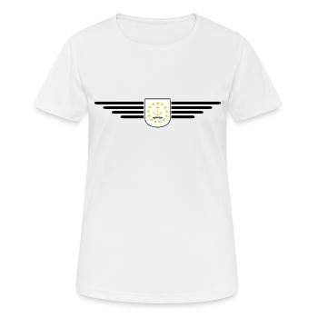 T-shirt Rhode Island Fan – Élégant et unique - T-shirt respirant Femme - blanc - Devant - AI Model Female 172 dark (172cm)