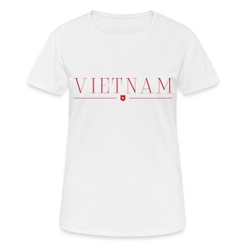 J’adore le Vietnam - T-shirt respirant Femme - blanc - Devant - AI Model Female 172 dark (172cm)