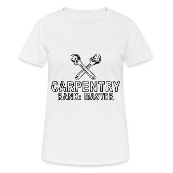 Rang de charpenterie Maître 4 - T-shirt respirant Femme - blanc - Devant - AI Model Female 172 dark (172cm)