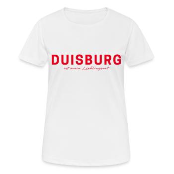 T-shirt Duisburg – pour les fans et les amoureux - T-shirt respirant Femme - blanc - Devant - AI Model Female 172 dark (172cm)