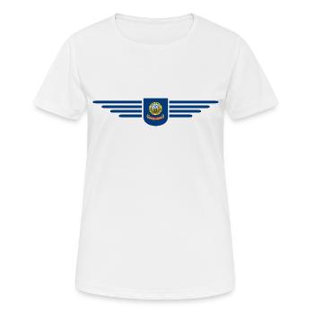 Idaho Fan T-Shirt – Nature & Adventure - T-shirt respirant Femme - blanc - Devant - AI Model Female 172 dark (172cm)