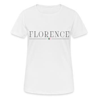 Ich liebe Florenz - Frauen T-Shirt atmungsaktiv - Weiß - Vorne - AI Model Female 172 dark (172cm)
