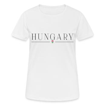 J’adore la Hongrie - T-shirt respirant Femme - blanc - Devant - AI Model Female 172 dark (172cm)