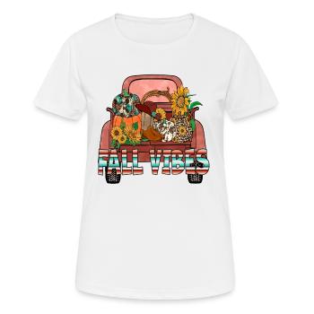 Fall Vibes - Women's Breathable T-Shirt - white - Front - AI Model Female 172 dark (172cm)