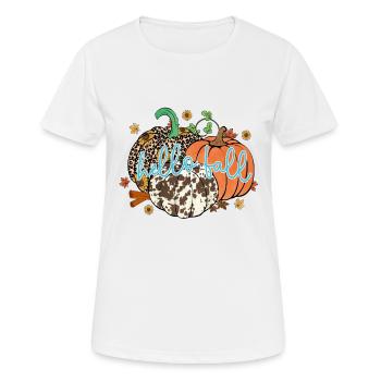 Hello Fall - Women's Breathable T-Shirt - white - Front - AI Model Female 172 dark (172cm)