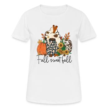Herbst Süßer Herbst - Frauen T-Shirt atmungsaktiv - Weiß - Vorne - AI Model Female 172 dark (172cm)