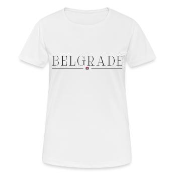 J’adore Belgrade - T-shirt respirant Femme - blanc - Devant - AI Model Female 172 dark (172cm)