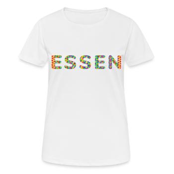 Food Fan T-Shirt – Pour les vrais fans ! - T-shirt respirant Femme - blanc - Devant - AI Model Female 172 dark (172cm)