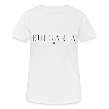 Bulgarien: Charme in jedem Stich - Frauen T-Shirt atmungsaktiv - Weiß - Vorne - AI Model Female 172 dark (172cm)