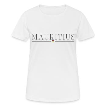 J’adore l’île Maurice - T-shirt respirant Femme - blanc - Devant - AI Model Female 172 dark (172cm)