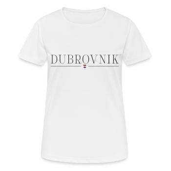 T-shirt Dubrovnik : Histoire, Charme - T-shirt respirant Femme - blanc - Devant - AI Model Female 172 dark (172cm)