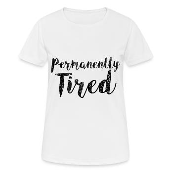 Fatigué en permanence 3 - T-shirt respirant Femme - blanc - Devant - AI Model Female 172 dark (172cm)