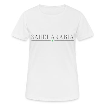 Arabie Saoudite - T-shirt respirant Femme - blanc - Devant - AI Model Female 172 dark (172cm)