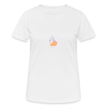 beauty - Frauen T-Shirt atmungsaktiv - Weiß - Vorne - AI Model Female 172 dark (172cm)