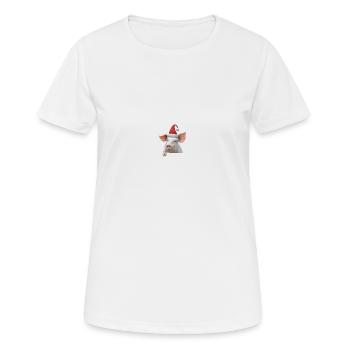 Saugeile Weihnachten - Frauen T-Shirt atmungsaktiv - Weiß - Vorne - AI Model Female 172 dark (172cm)